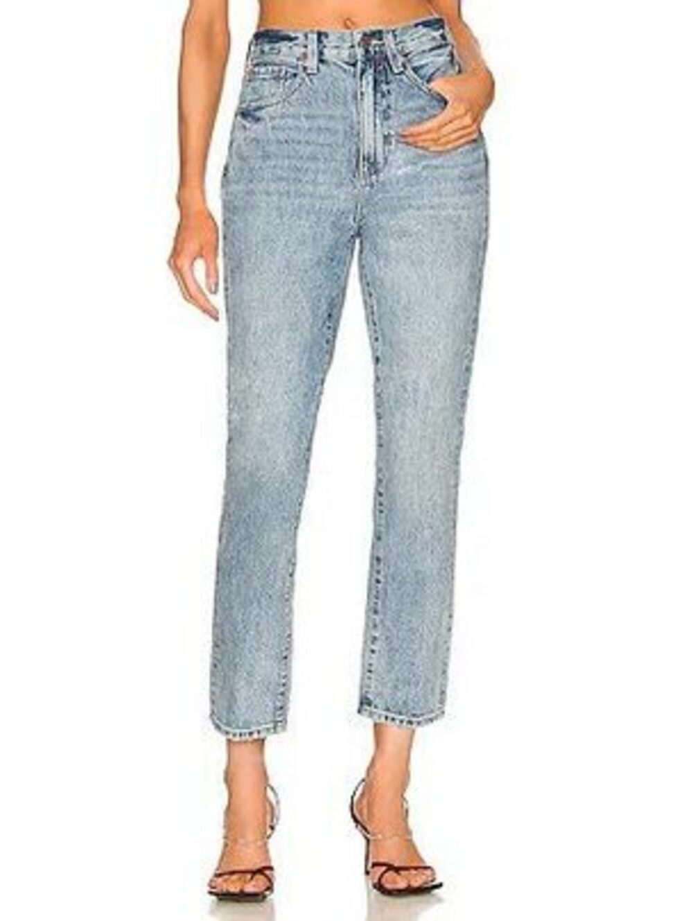Pistola Keaton High Rise Slim Straight Jeans Sz 29 in  Ankle 100% Cotton